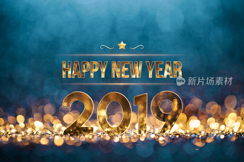 新年圣诞装饰2019 -金蓝派对庆祝